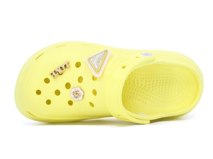 Calx Zenne EZ1325 Topuklu Eva Kutulu Cross Terlik Sarı - Calx (1)