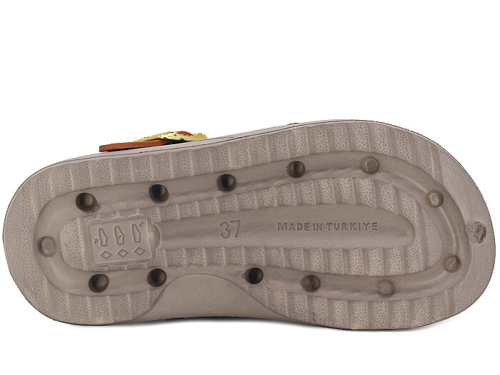 Calx Zenne EZ1350-2 Topuklu Eva Kutulu Cross Terlik Vizon - 3