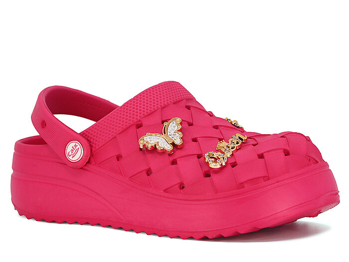 Calx Zenne EZ1350 Topuklu Eva Kutulu Cross Terlik Kiraz - Calx