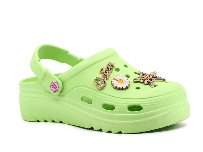 Calx Zenne EZ1355 Topuklu Eva Kutulu Cross Terlik Çam Yeşili - Calx