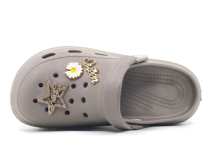 Calx Zenne EZ1355 Topuklu Eva Kutulu Cross Terlik Vizon