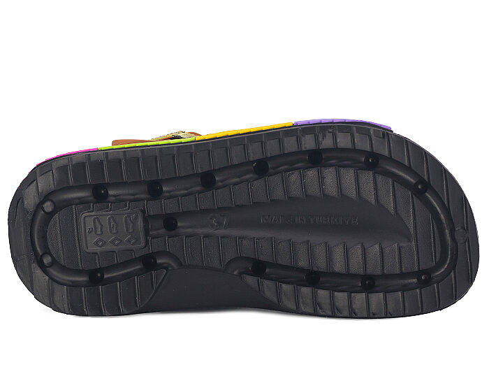 Calx Zenne EZ1370-2 Kutulu Eva Cross Terlik Siyah - 3