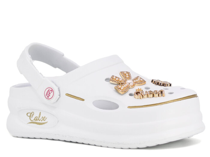 Calx Zenne EZ1380 Kutulu Eva Cross Terlik Beyaz 