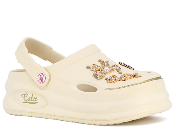 Calx Zenne EZ1380 Kutulu Eva Cross Terlik Blond 