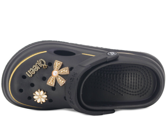 Calx Zenne EZ1380 Kutulu Eva Cross Terlik Siyah - Calx (1)