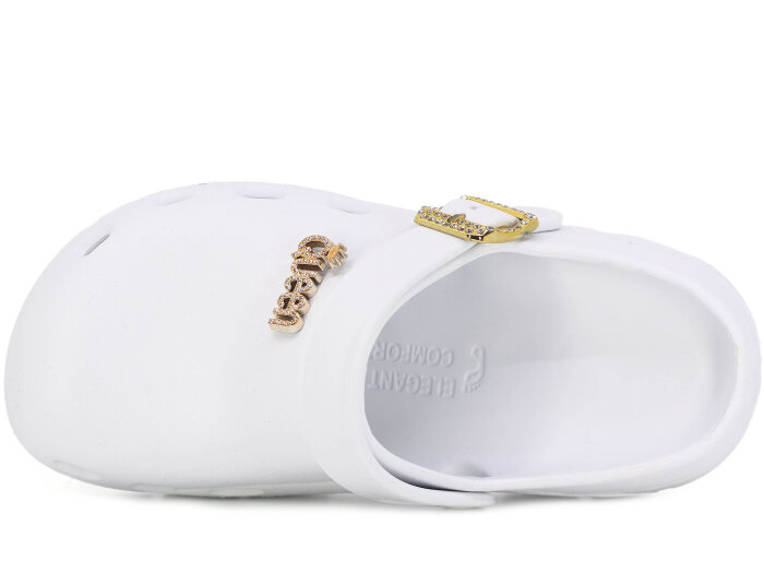 Calx Zenne EZ1400 Döngülü Eva Kutulu Cross Terlik Beyaz - Calx (1)