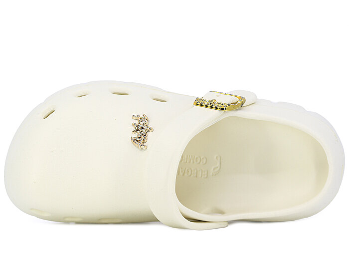 Calx Zenne EZ1400 Döngülü Eva Kutulu Cross Terlik Krem - Calx (1)