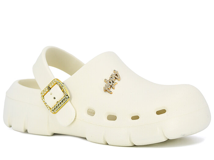 Calx Zenne EZ1400 Döngülü Eva Kutulu Cross Terlik Krem - 1