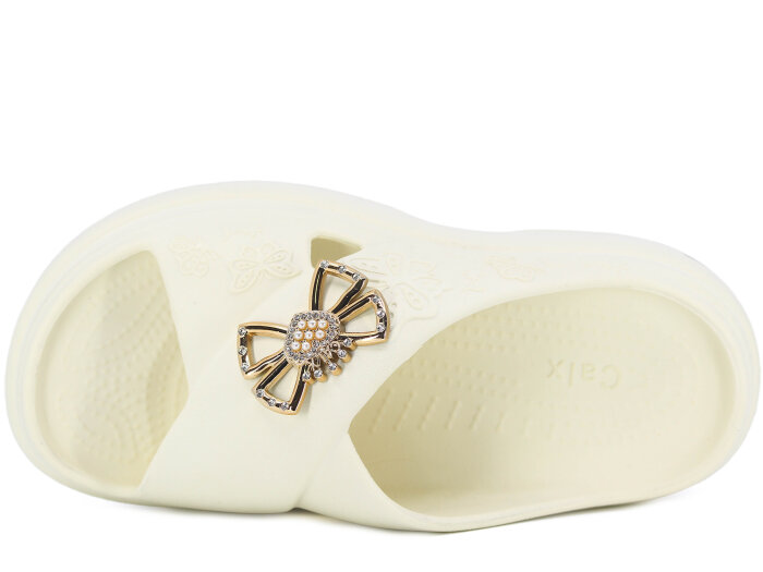Calx Zenne EZ1410 Kutulu Lux Eva Terlik Krem - Calx (1)