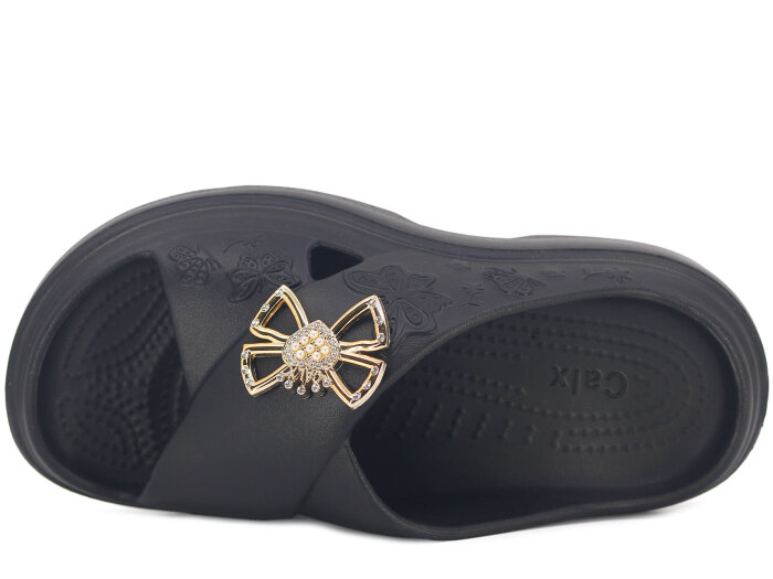 Calx Zenne EZ1410 Kutulu Lux Eva Terlik Siyah - Calx (1)