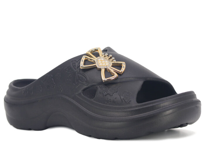 Calx Zenne EZ1410 Kutulu Lux Eva Terlik Siyah - 1