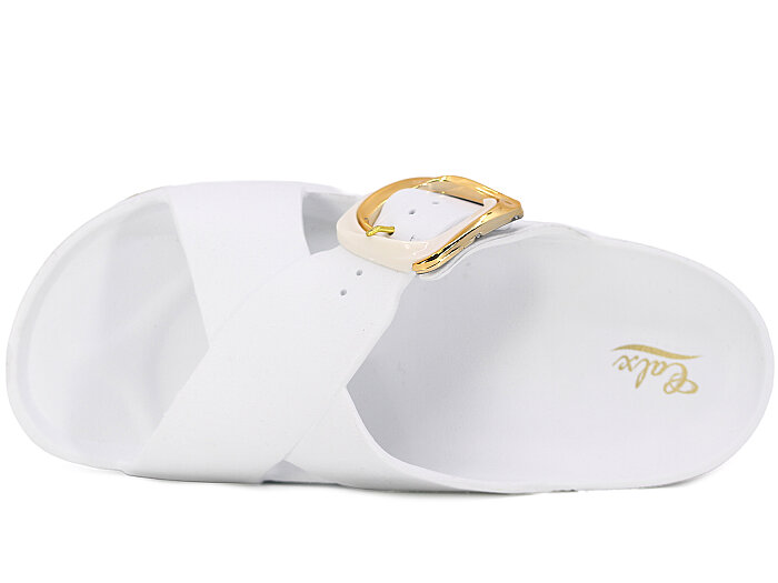 Calx Zenne EZ1420 Kutulu Lux Eva Terlik Beyaz - Calx (1)