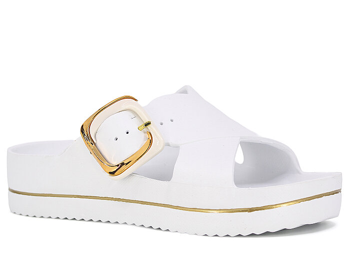 Calx Zenne EZ1420 Kutulu Lux Eva Terlik Beyaz - 1