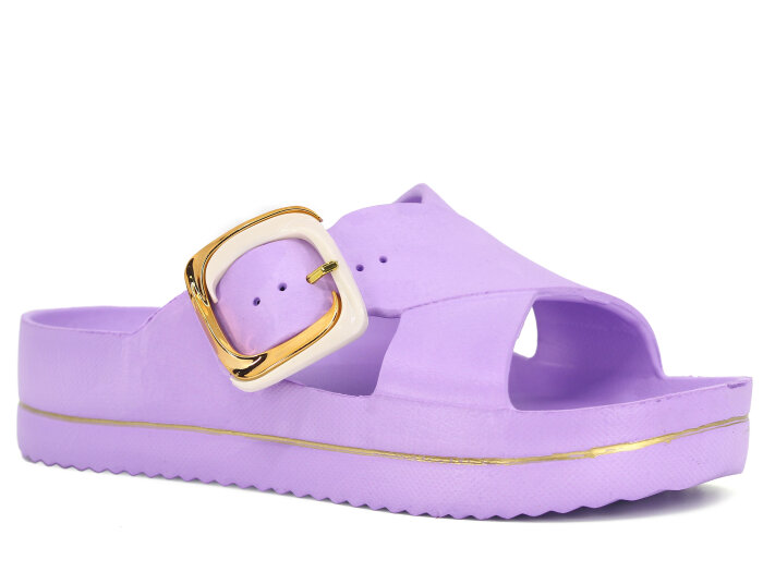 Calx Zenne EZ1420 Kutulu Lux Eva Terlik Mor 