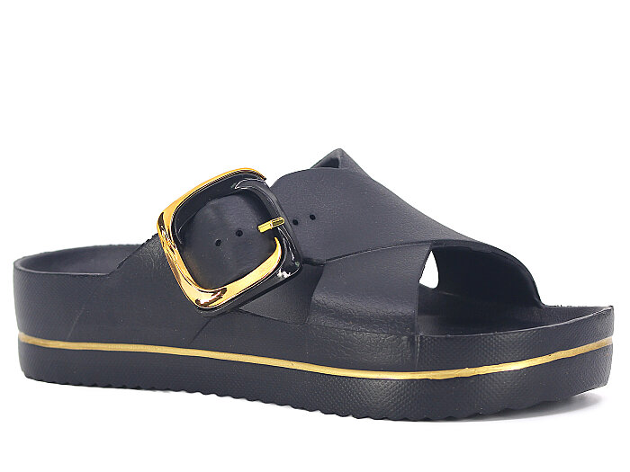 Calx Zenne EZ1420 Kutulu Lux Eva Terlik Siyah - 1