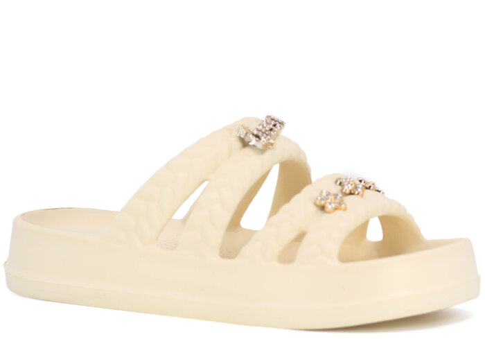 Calx Zenne EZ1440 Taşlı Lux Eva Terlik Blond - 1