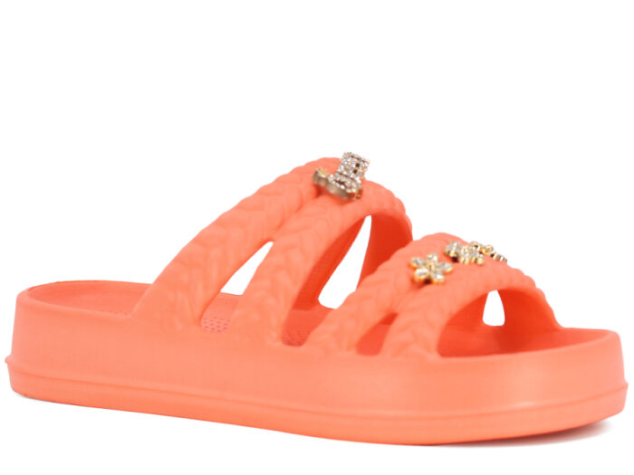 Calx Zenne EZ1440 Taşlı Lux Eva Terlik Kavun - 1