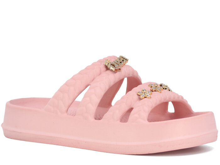 Calx Zenne EZ1440 Taşlı Lux Eva Terlik Pudra - Calx