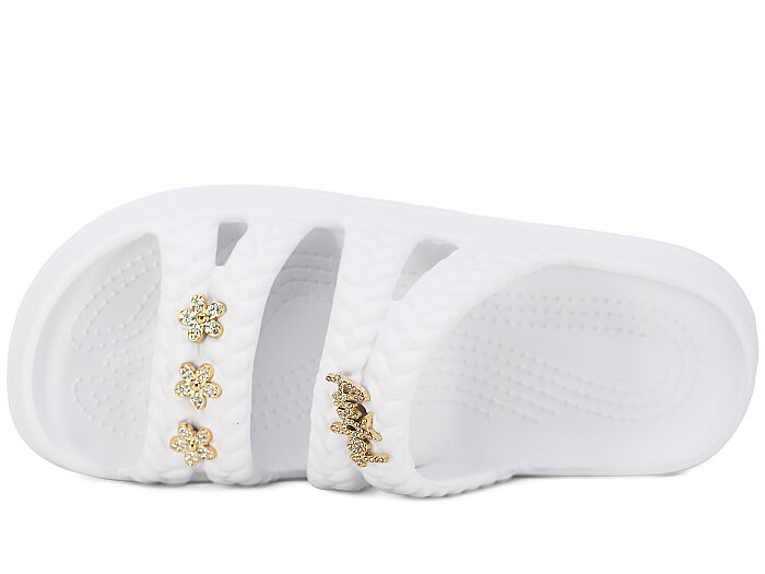 Calx Zenne EZ1440 Taşlı Lux Eva Terlik Beyaz - Calx (1)