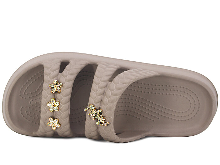 Calx Zenne EZ1440 Taşlı Lux Eva Terlik Vizon - Calx (1)