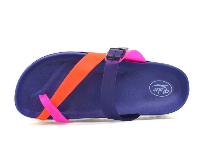 Calx Zenne Z310 Lux Parmak Arası Terlik Lacivert - Beyaz - Calx (1)