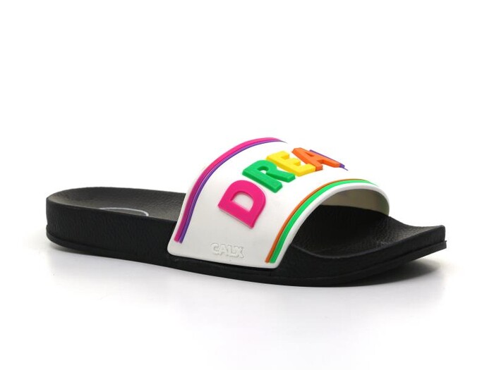 Calx Zenne ZK-01 Lux Kaydırmaz Terlik Siyah - Beyaz - 1