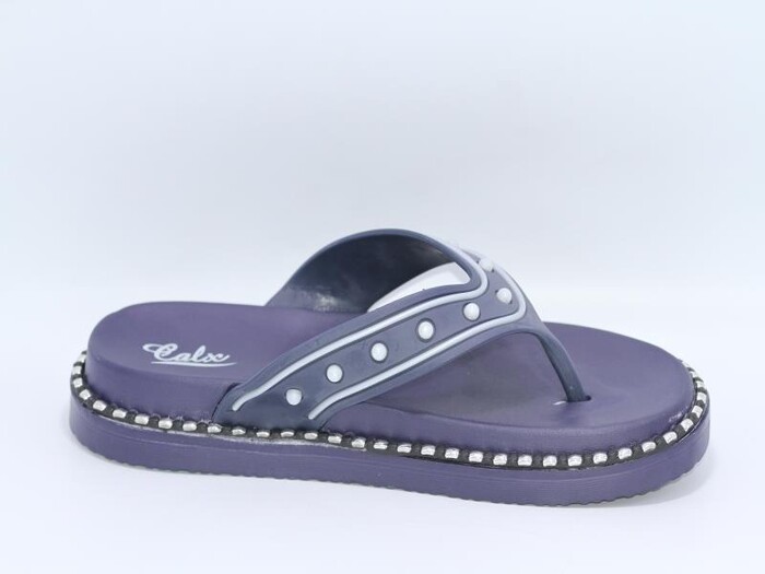 Calx Zenne ZT135 İncili Lux Parmak Arası Terlik Lacivert - Calx (1)