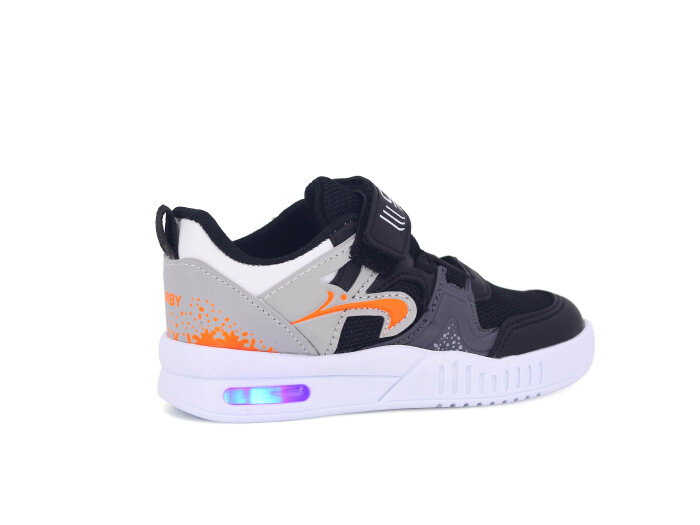 Carby Bebe 120 Işıklı Anorak Spor Ayakkabı Siyah - Buz - Turuncu - 3
