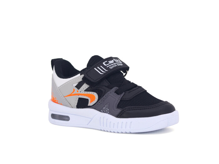 Carby Bebe 120 Işıklı Anorak Spor Ayakkabı Siyah - Buz - Turuncu - 1