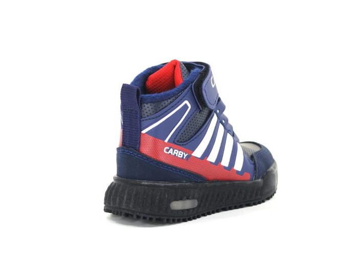 Carby Bebe 2021 Işıklı Bot Lacivert - Beyaz - Kırmızı - 3