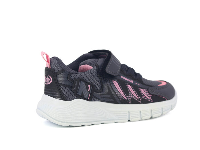 Carby Patik 136 Anorak Spor Ayakkabı Füme - Pembe - Siyah - 3