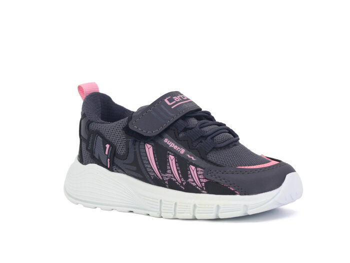 Carby Patik 136 Anorak Spor Ayakkabı Füme - Pembe - Siyah - Carby