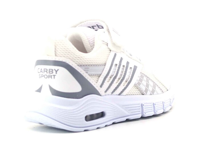 Carby Patik 138 Işıklı Anorak Spor Ayakkabı Beyaz - Buz - Füme