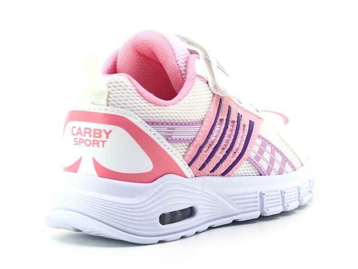 Carby Patik 138 Işıklı Anorak Spor Ayakkabı Beyaz - Pembe - Mor - Lila