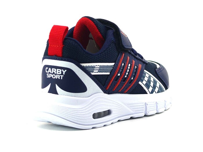 Carby Patik 138 Işıklı Anorak Spor Ayakkabı Lacivert - Beyaz - Kırmızı