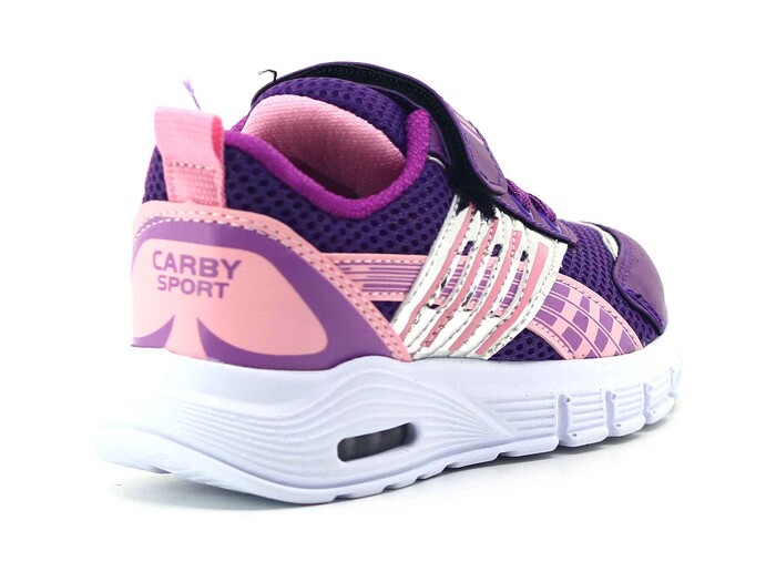 Carby Patik 138 Işıklı Anorak Spor Ayakkabı Mor - Pembe