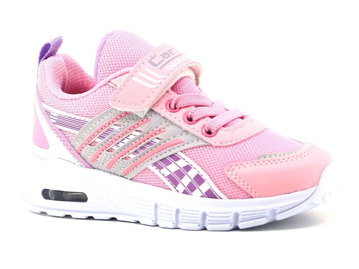 Carby Patik 138 Işıklı Anorak Spor Ayakkabı Pembe - Buz - Mor