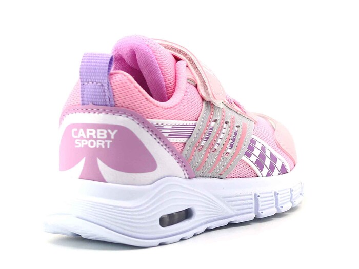 Carby Patik 138 Işıklı Anorak Spor Ayakkabı Pembe - Buz - Mor