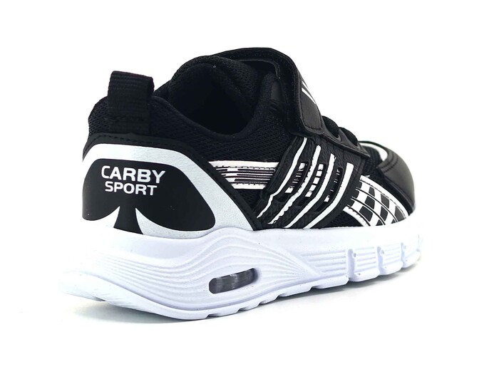 Carby Patik 138 Işıklı Anorak Spor Ayakkabı Siyah - Beyaz