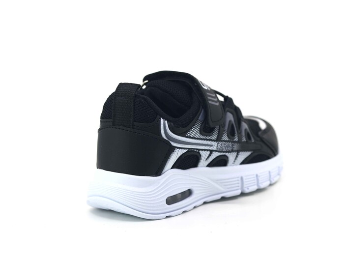 Carby Patik 139 Işıklı Anorak Spor Ayakkabı Siyah - Beyaz - Füme