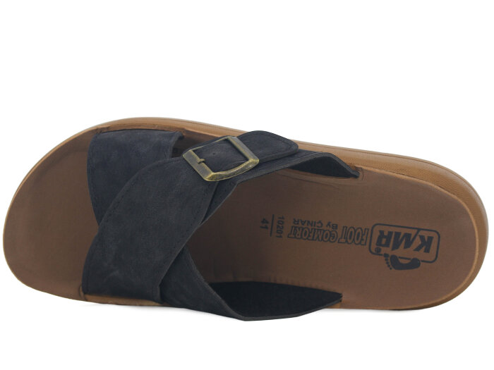 Çınar Merdane 10203 Çapraz Poşetli Günlük Terlik Siyah - Çınar (1)