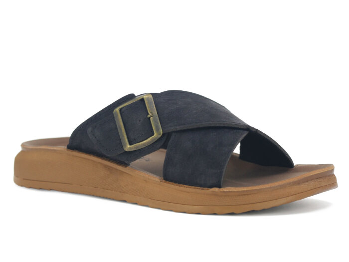 Çınar Merdane 10203 Çapraz Poşetli Günlük Terlik Siyah - 1