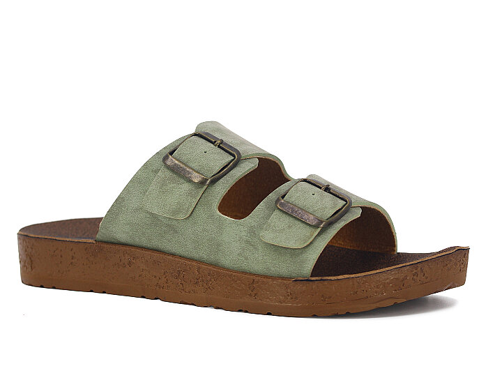 Çınar Zenne 3110 Poşetli Model Günlük Terlik Yeşil - 1