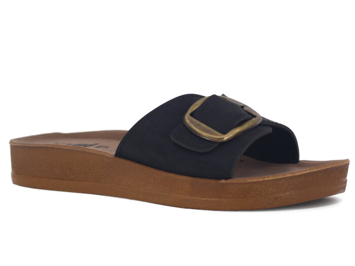 Çınar Zenne 3501 Poşetli Model Günlük Terlik Siyah - 1