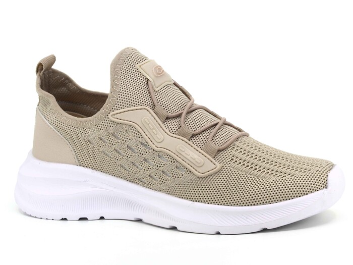 Conpax Zenne 1272 Triko Spor Ayakkabı Bej - Beyaz - Conpax