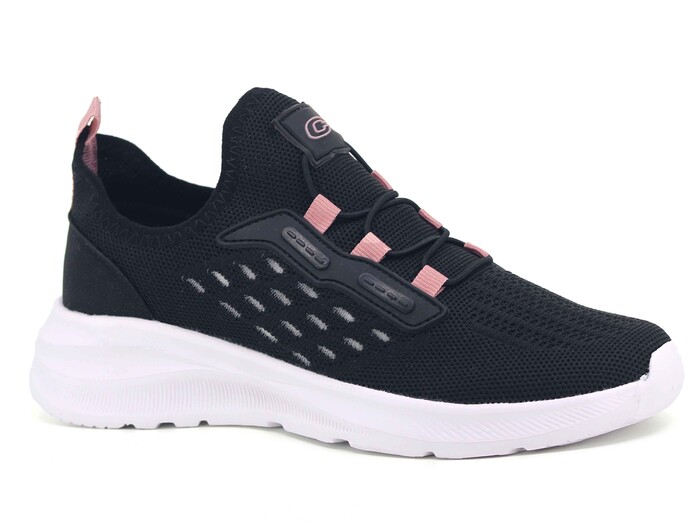 Conpax Zenne 1272 Triko Spor Ayakkabı Siyah - Gül - 1