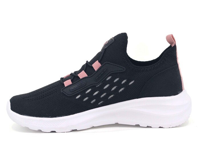 Conpax Zenne 1272 Triko Spor Ayakkabı Siyah - Gül - 2