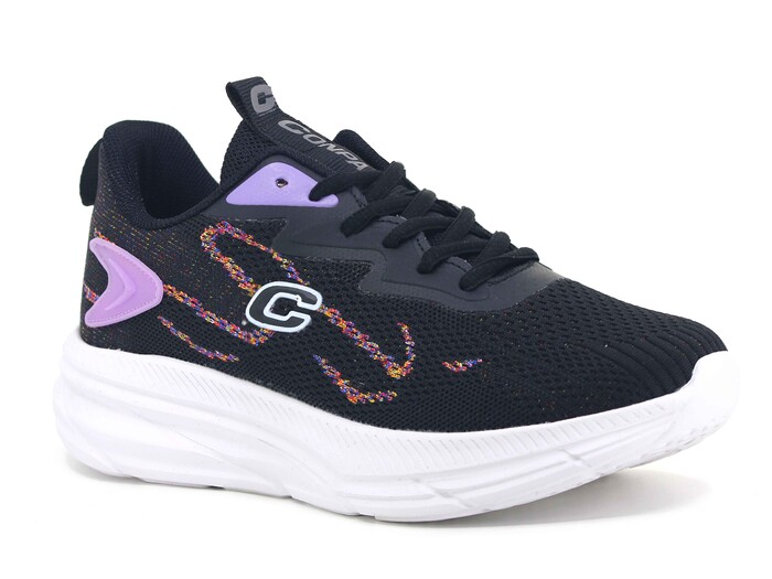 Conpax Zenne 5907 Anorak Spor Ayakkabı Siyah - Lila - Conpax