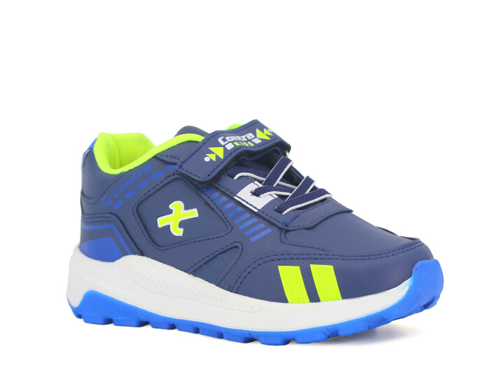 Contra Filet C91 Cilt Spor Ayakkabı Lacivert - Sarı 