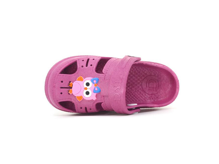 Daye Bebe BK01001 Hayvanlı Kaymaz Sandalet Fuşya - Daye (1)